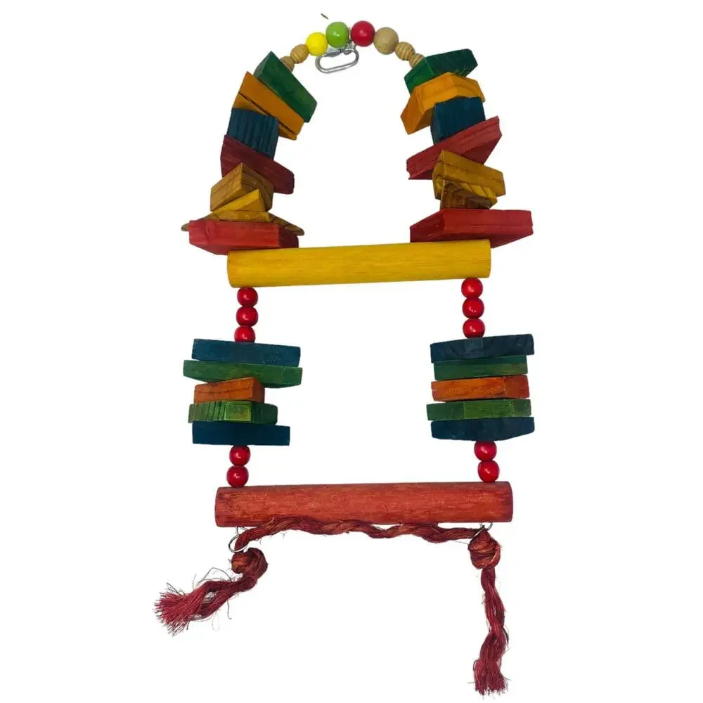 Parrot Wood Toy Rectangular shape with arch on top 15